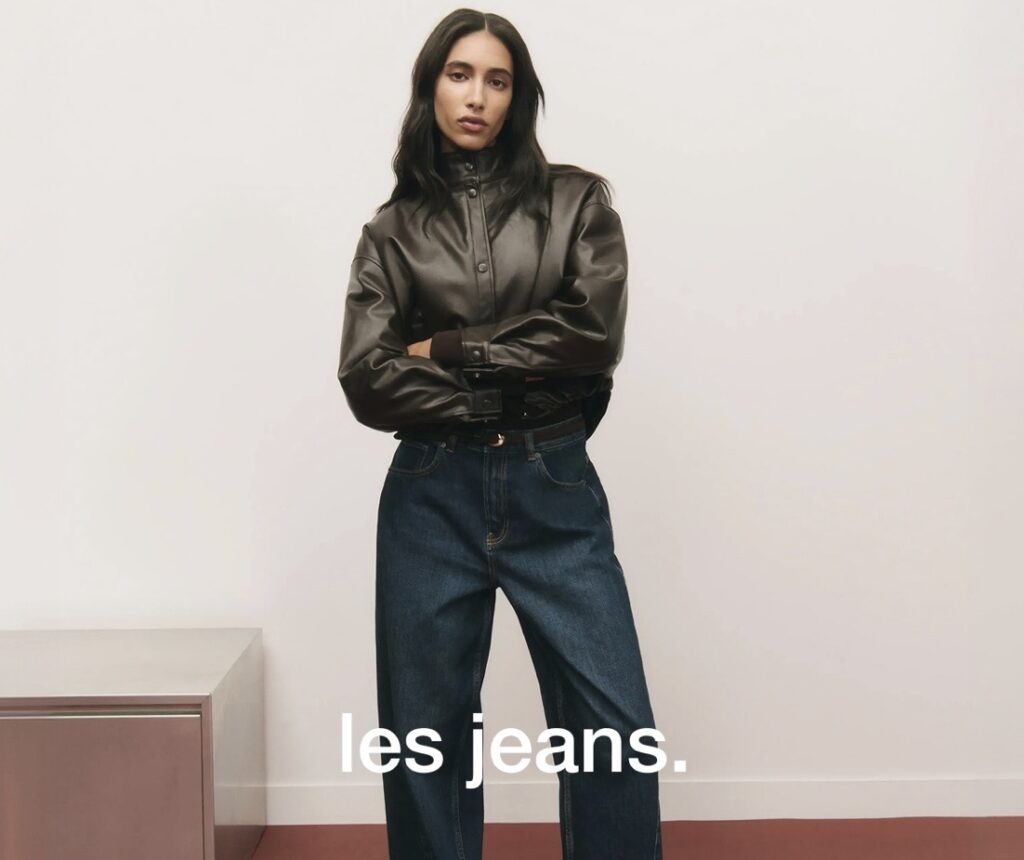 Mannequin portant un jean pour référence la taille du jean en fonction de la taille du mannequin de Celio-women